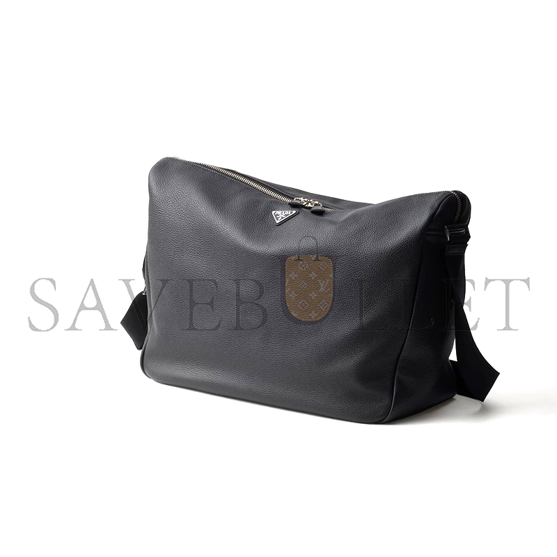 PRADA LARGE LEATHER SHOULDER BAG 2VH185 (43*32*18cm)